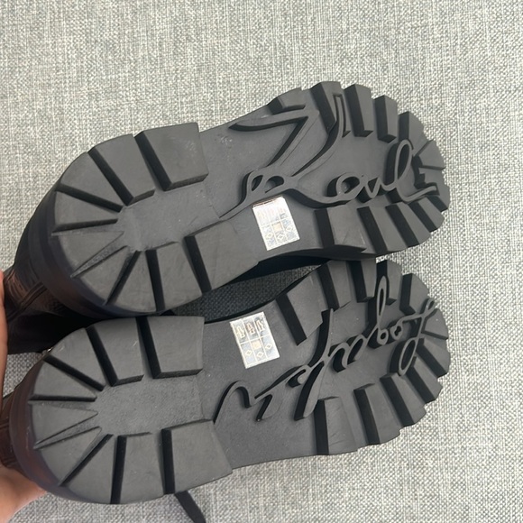 Karl Lagerfeld Paris Women's Mela Embellished Combat Booties Size 8 M - Picture 6 of 8